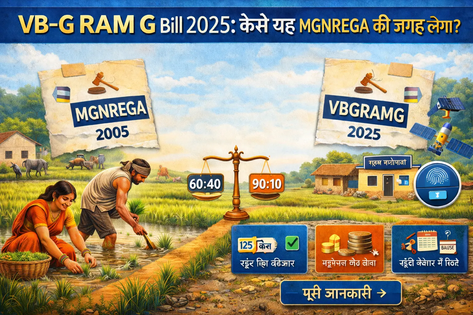 VB–G RAM G Bill vs mgnrega